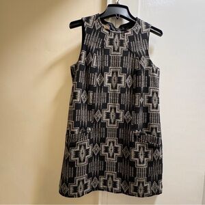 Anthropologie Pendleton Collection wool mini dress